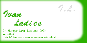 ivan ladics business card